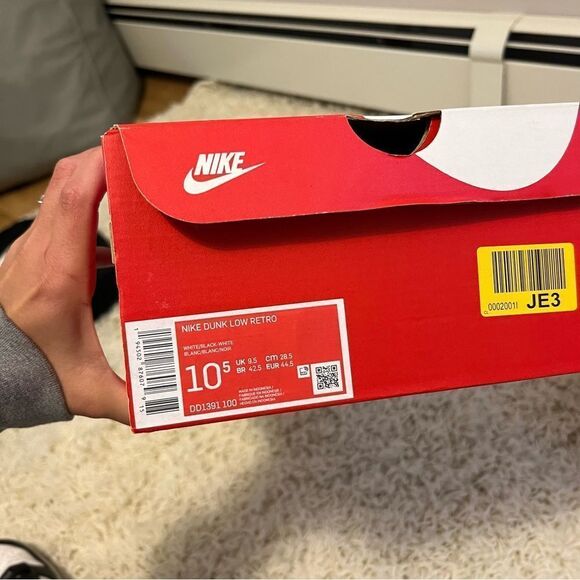 Nike Dunk Low Panda Black & White Mens - Picture 10 of 10